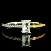 Elegant Silver Ring with Gemstone - Silvenca