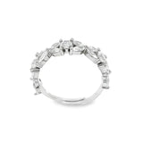 Elegant Silver Ring with Sparkling Stones - Silvenca