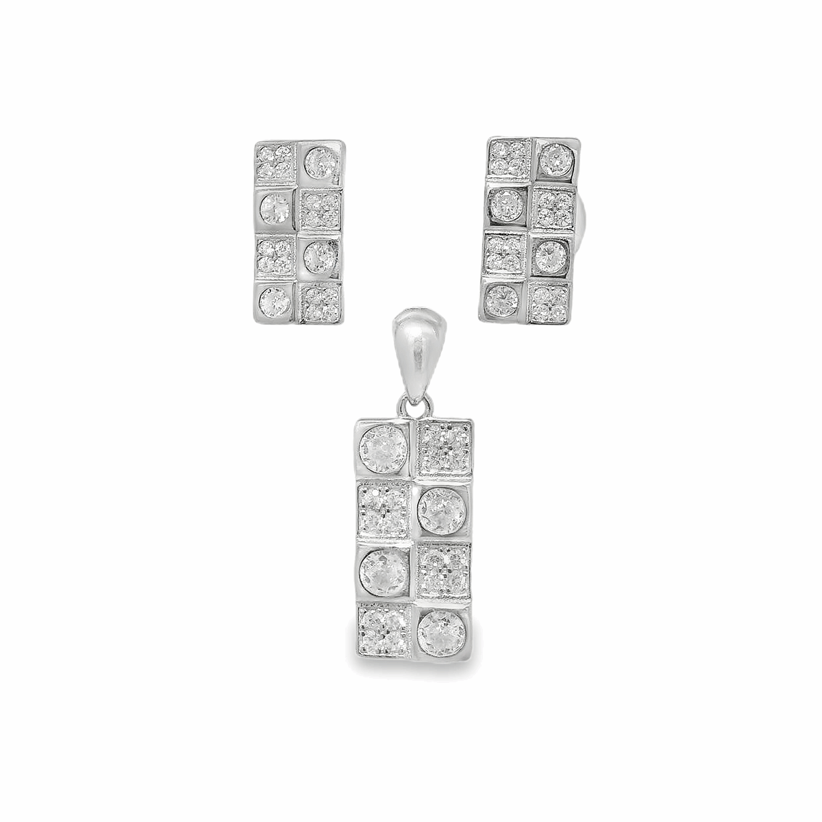 Elegant Silver Jewelry Set - Silvenca