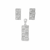 Elegant Silver Jewelry Set - Silvenca