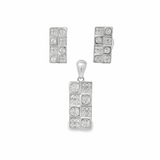 Elegant Silver Jewelry Set - Silvenca