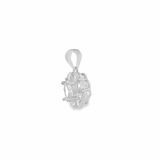 Elegant Silver Pendant with Crystals - Silvenca