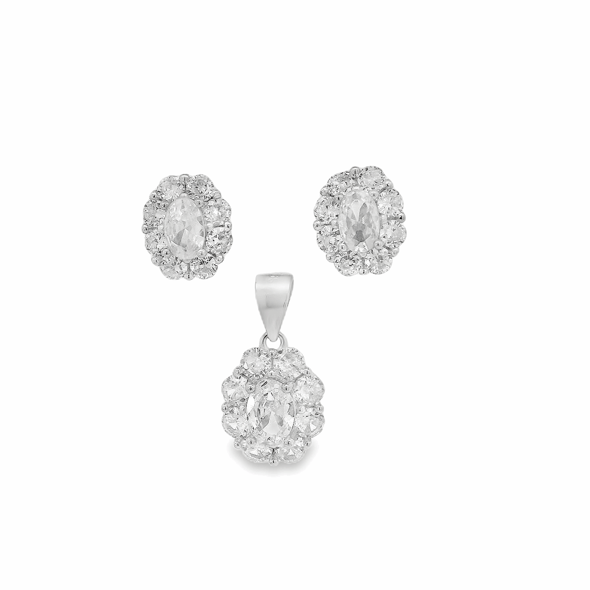 Elegant Silver Jewelry Set - Silvenca