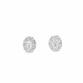 Elegant Diamond Stud Earrings - Silvenca