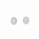 Elegant Diamond Stud Earrings - Silvenca