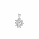 Elegant Starburst Pendant - Silvenca