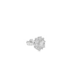 Elegant Starburst Diamond Earrings - Silvenca