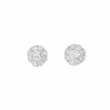 Elegant Diamond Stud Earrings - Silvenca