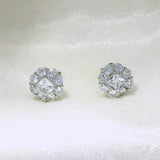 Elegant Diamond Stud Earrings - Silvenca