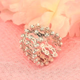 Elegant Silver Ring Cum Bracelets - Silvenca