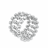 Elegant Silver Ring Cum Bracelets - Silvenca