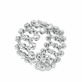Elegant Silver Ring Cum Bracelets - Silvenca