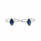 Chic silver toe rings - Silvenca