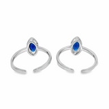 Chic silver toe rings - Silvenca