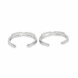 Exquisite silver toe rings - Silvenca