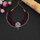 Rajasthani silver Beaded Necklace kantha