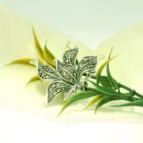 Elegant Silver Butterfly Brooch - Silvenca