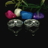 Blend elegance silver toe rings - Silvenca