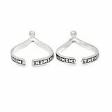 Blend elegance silver toe rings - Silvenca