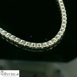 Box Chain in Pure 92.5 Sterling Silver | Gift For Her n Him | Chandi ki Chain - Silvenca