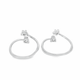 Brilliant stones toe ring - Silvenca