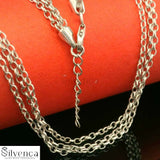 Bunch Chain Necklace Sterling Silver 925 Traditional Men Women Unisex - Silvenca