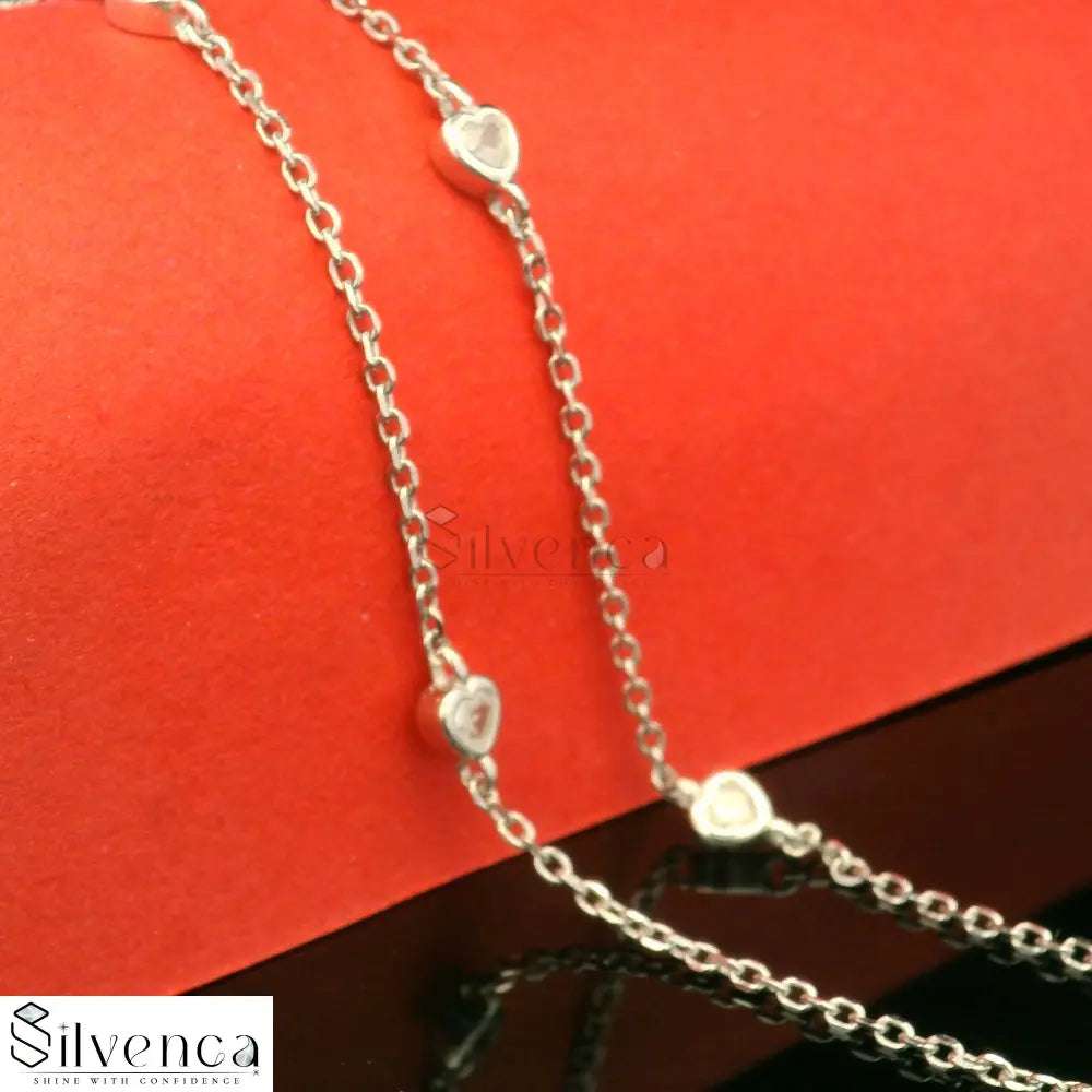 Chain Anklet 925 Sterling Silver Payal Women's and Girls - Silvenca