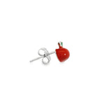 Charming Apple Earrings - Silvenca