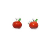Charming Apple Earrings - Silvenca