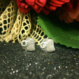 Charming Heart-Shaped Earrings - Silvenca