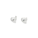 Charming Heart-Shaped Earrings - Silvenca