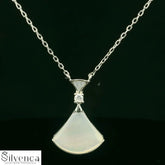 Delicate Silver Stylish Pendant Set - Silvenca