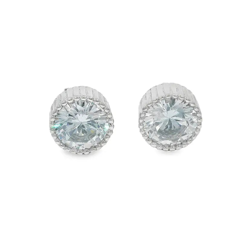 Elegant Silver Stud Earrings - Silvenca