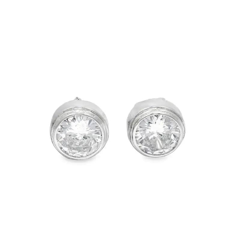 Elegant Silver Stud Earrings - Silvenca