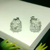 Elegant Diamond Stud Earrings - Silvenca