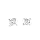 Elegant Square Diamond Earrings - Silvenca