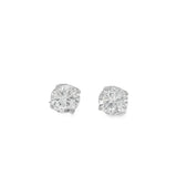 Elegant Diamond Stud Earrings - Silvenca