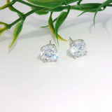 Elegant Diamond Stud Earrings - Silvenca