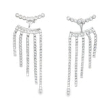 Elegant Crystal Drop Earrings - Silvenca