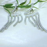 Elegant Crystal Drop Earrings - Silvenca
