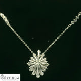 Elegant Ruby and Diamond Pendant - Silvenca