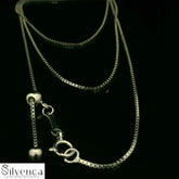 Elegant Silver Chain Necklace - Silvenca