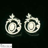 Elegant Silver Pendant with Sparkling Stones - Silvenca