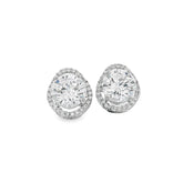 Elegant Diamond Stud Earrings - Silvenca