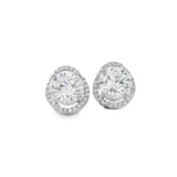 Elegant Diamond Stud Earrings - Silvenca