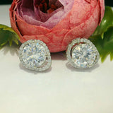 Elegant Diamond Stud Earrings - Silvenca