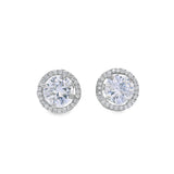Elegant Diamond Stud Earrings - Silvenca