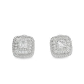 Elegant Diamond Stud Earrings - Silvenca