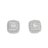 Elegant Diamond Stud Earrings - Silvenca
