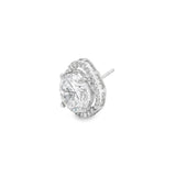 Elegant Diamond Stud Earrings - Silvenca
